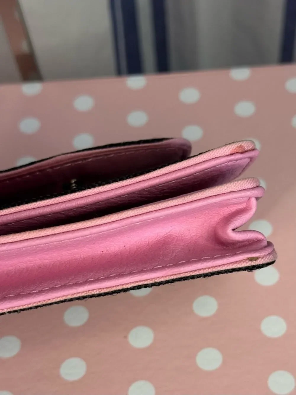 Tommy Hilfiger Black and Pink Women’s Wristlet Wallet